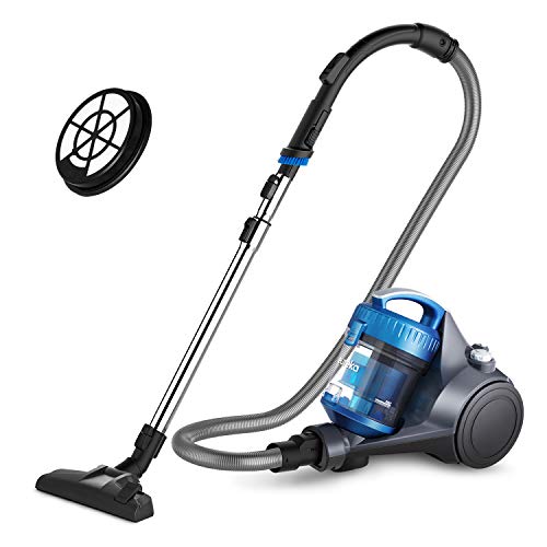 Eureka Whirlwind Bagless Canister Vacuum Cleaner for Carpets & Hard Floors, Blue