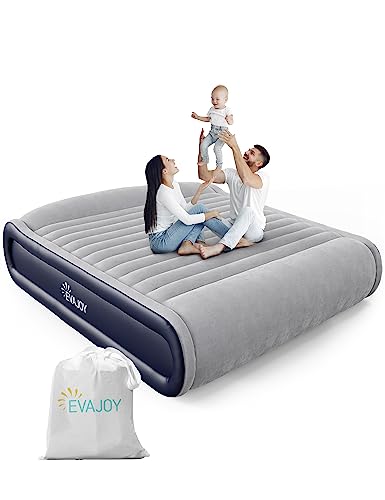 Evajoy Queen Air Mattress with Integrated Pump and Pillow