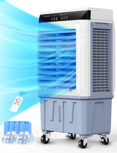 Evaporative Air Cooler with 12H Timer & Remote Control
