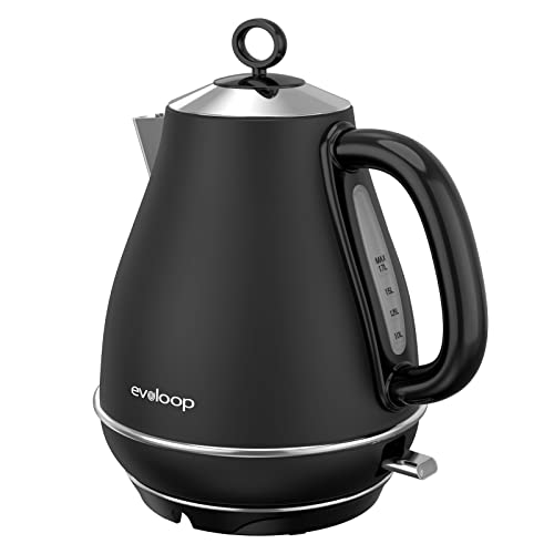 Evoloop 1.7L Electric Kettles Stainless Steel Teapot, Auto Shut