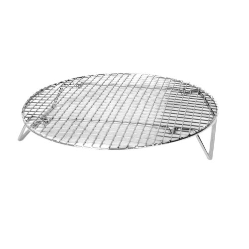 Excellante Nickel Plated Round Cooling/ Steamer Rack, 10-1/2-Inch