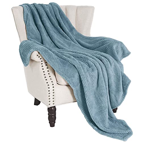 Slate Blue Fleece Blanket: Super Soft and Cozy 50x70
