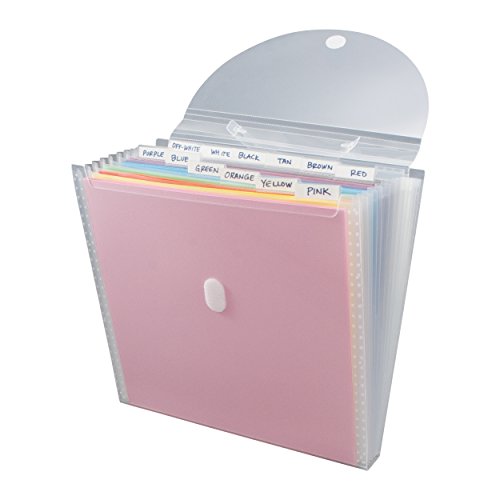 82 Pieces Scrapbook Paper Storage Organizer with 120 Pieces Sticky Index  Tabs, Scrapbook Storage and Organization Holds 12 X 12 Inch Scrapbook  Paper, Vinyl Paper, Cardstock