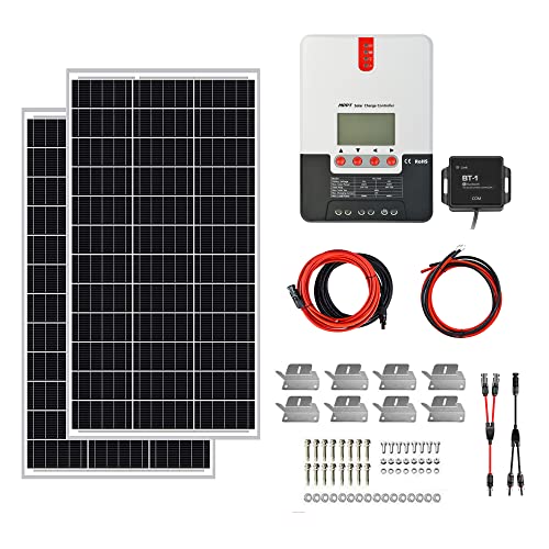 ExpertPower 200W Solar Power Kit with MPPT Controller for RV, Camper, Off Grid
