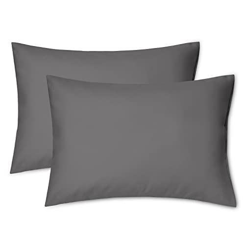 EXQ Home Toddler Pillowcases 14x20 Set of 2, Dark Grey
