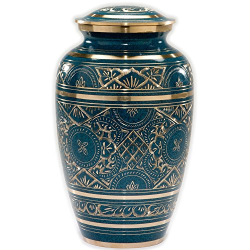 Exquisite Blue Funeral Urn by Beautiful Life Urns