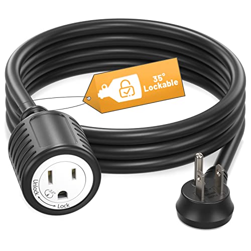 CFMASTER 6ft Indoor/Outdoor Extension Cord with Lockable Plug, Safe & UL Listed