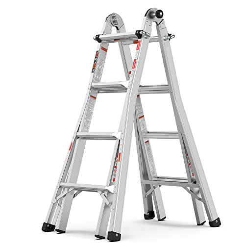 17ft Folding Multi-Position Aluminum Alloy Ladder