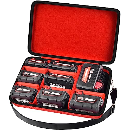 Extra Large Battery Holder Storage Case for Milwaukee M18/ M12 Lithium-Ion