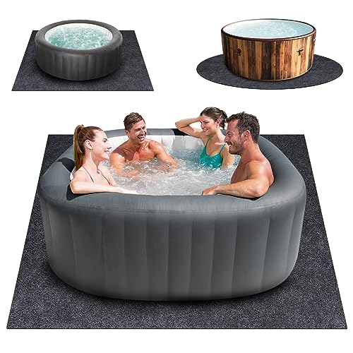 Extra Large Inflatable Hot Tub Mat - Waterproof & Slip-Proof