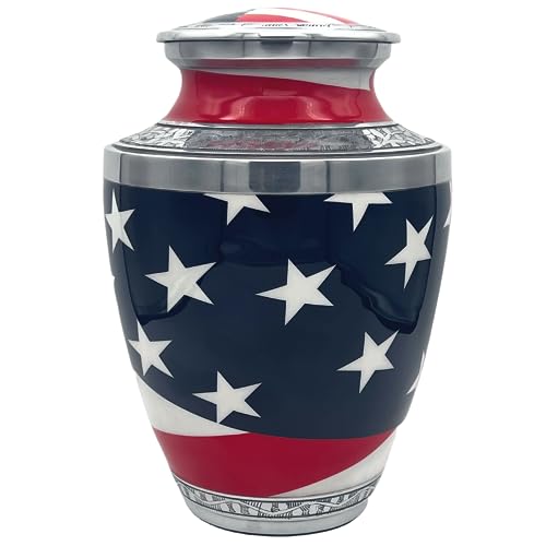 Extra Large US Flag Companion Cremation Urn