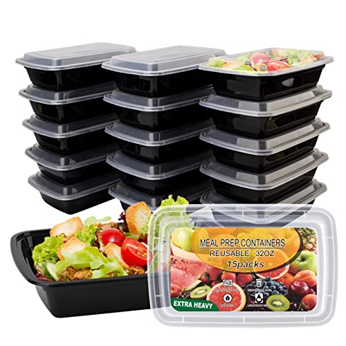  HOMETALL 40 PCS Food Storage Containers with Lids Airtight,  100% Leakproof Plastic Meal-Prep Containers Reusable(20 Containers & 20  Lids),Microwave and Dishwasher Safe, Includes Labels & Pen: Home & Kitchen