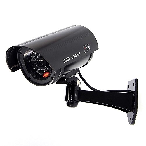 F FINDERS&CO Fake Security Camera with Red Flashing Lights