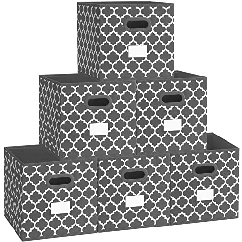 Fabric Storage Cubes Bin Foldable Baskets Square Box