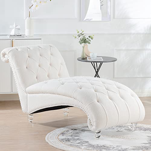 Fabric Tufted Lounge Chair with Nailhead Trim
