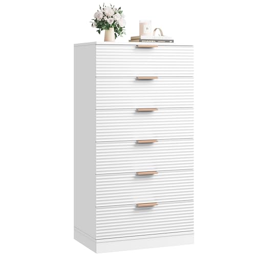 FACBOTALL Tall White Dresser with Large Storage Space