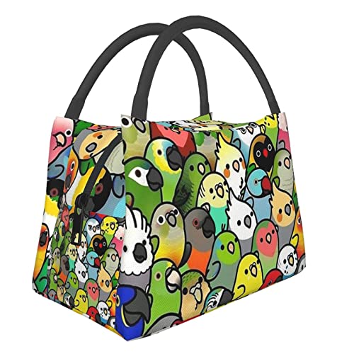 FACITE Girls Insulated Lunch Box: Cute & Reusable Green Anime Teen Bag