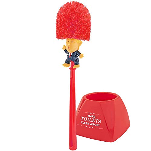 Trump Toilet Bowl Brush - Political Gag Gift, Red