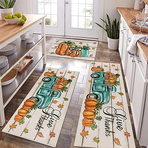 Fall Kitchen Rugs Sets of 3