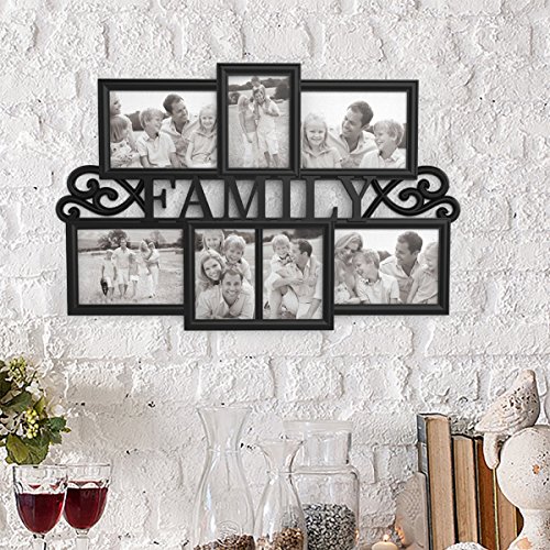 Family Collage Picture Frame - Black Matte