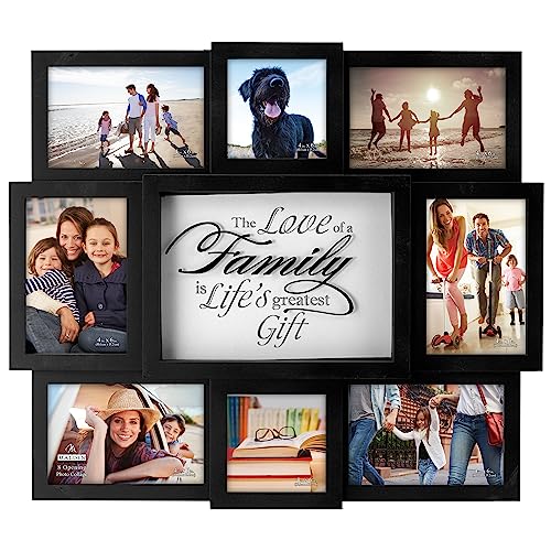 Family Dimensional Collage Black Picture Frame