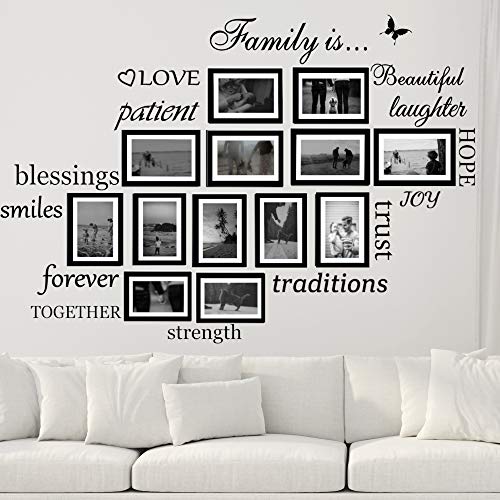 Family Wall Decals Set of 14 Quotes Vinyl Stickers