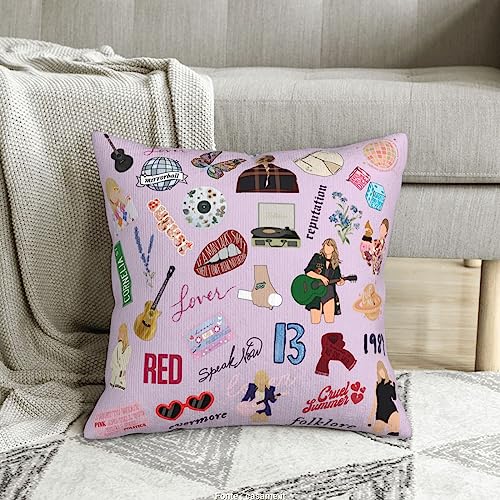 Famous Singer Throw Pillow Cover - Cozy Velvet Decorative Cushion Covers