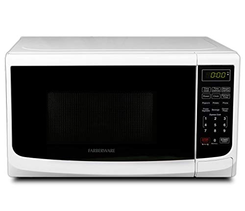 Farberware Countertop Microwave 1000 Watts, 1.1 cu ft - Microwave Oven With  LED Lighting and Child Lock - Perfect for Apartments and Dorms - Easy