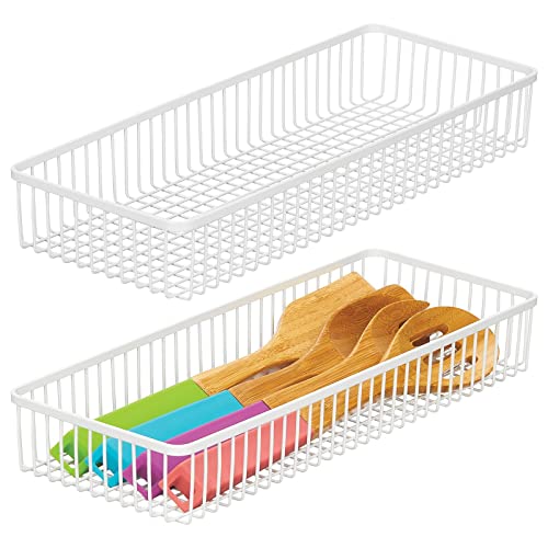 Farmhouse Kitchen Cabinet Drawer Organizer Basket Tray