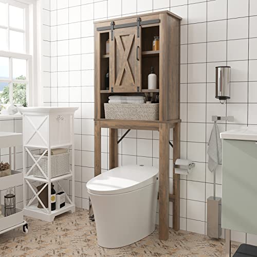 Farmhouse Over The Toilet Storage