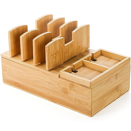 Fasmov Bamboo Charging Station - Organize and Charge in Style