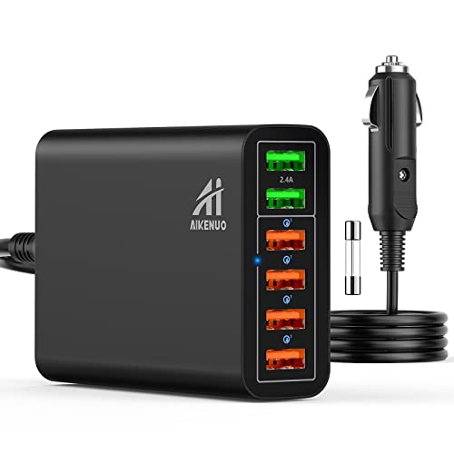 Fast Charging 6-Port Car Charger