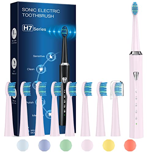 Fast-Charging Kids Electric Toothbrush with 5 Modes and 8 Brush Heads