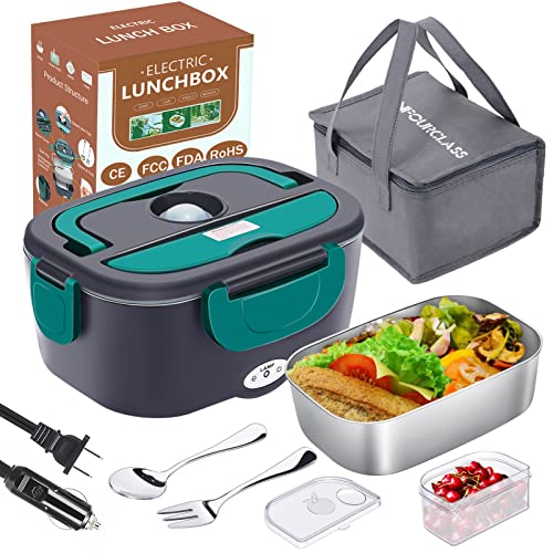 Herrfilk Electric Lunch Box Food Heater, 3 in 1 Ultra Quick Heated Lunch  Boxes for Adults, 12V/24V/1…See more Herrfilk Electric Lunch Box Food  Heater