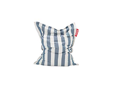 Fatboy Slim Outdoor Bean Bag Chair, Stripe Ocean Blue, Medium