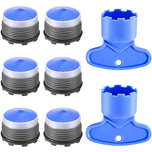 WeeVeni 6PCS Sink Faucet Aerator Replacement Kit with Removal Tool