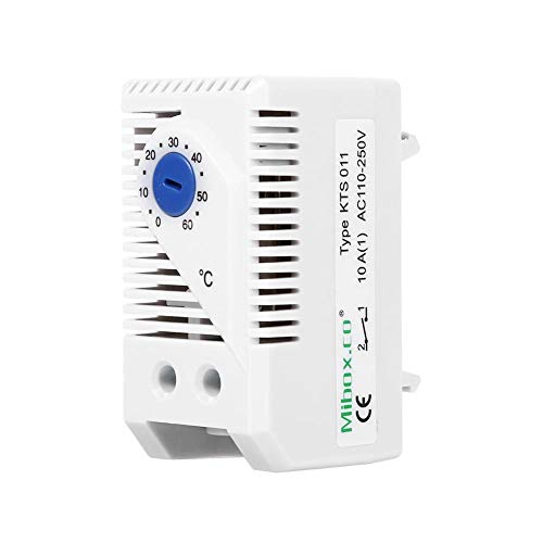 Fdit Mechanical Thermostat 0-60℃ Adjustable Compact Electric Mechanical Thermostat Temperature Controller Switch New(KTS011)