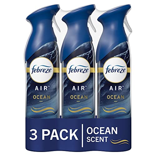 Febreze Ocean Scent Bathroom Air Freshener Spray, 8.8 oz (Pack of 3)
