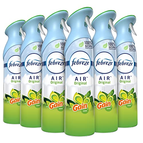 Febreze Air Freshener Spray, Gain Original Scent, Pack of 6