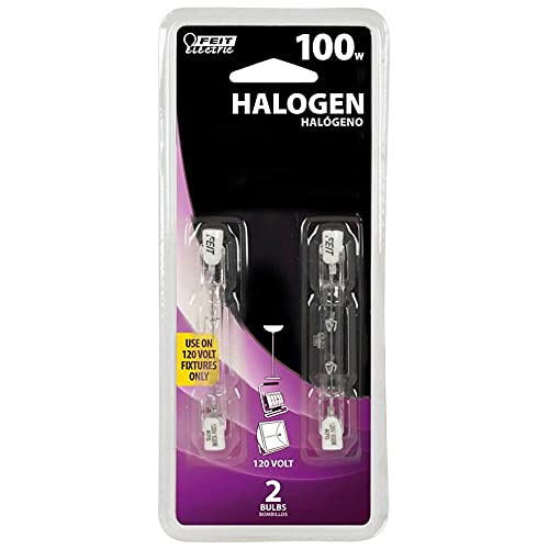 Generic 100W Halogen T3 R7S Dimmable Clear Bulb (2-pack)