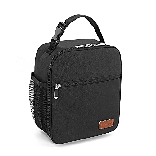 Femuar Lunch Box - Reusable Portable Lunchbag for Adults, Black