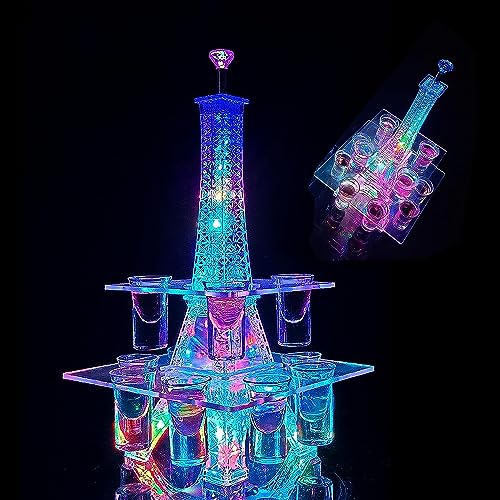 Ferris Wheel Wine Rack with LED Lighting