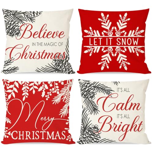 Festive Christmas Pillow Covers