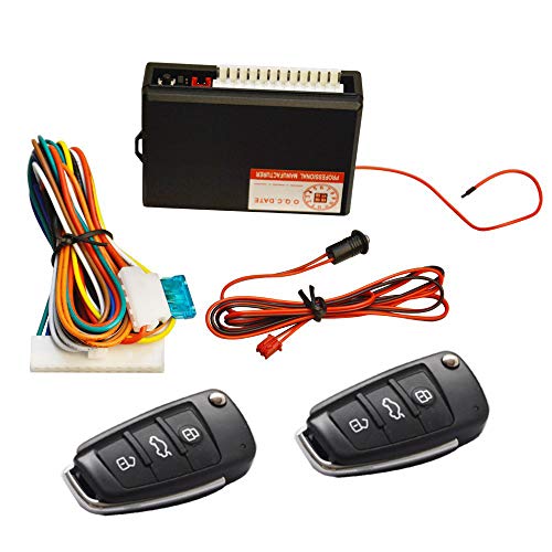 FICBOX Universal Vehicle Security Door Lock Kit Car Remote Control Central Locking Keyless Entry System