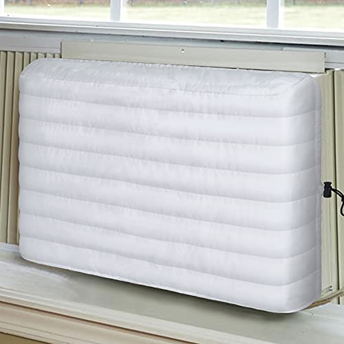FILORA Indoor Air Conditioner Cover - White, 21 x 15 x 3.5 inches