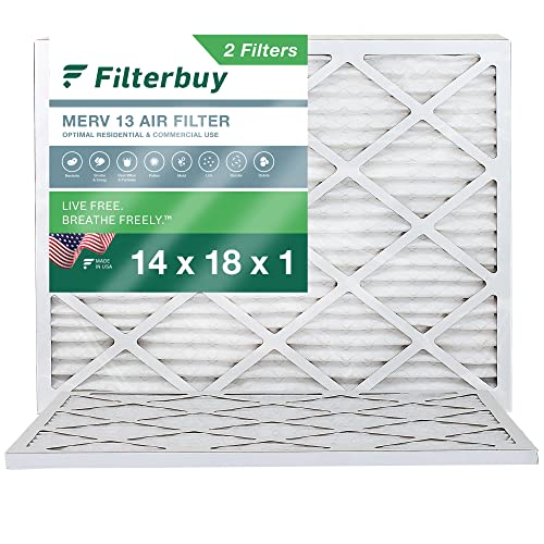 Filterbuy 14x18x1 Air Filter MERV 13