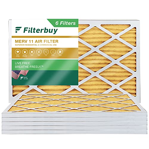 Filterbuy 14x30x1 Air Filter MERV 11 Allergen Defense