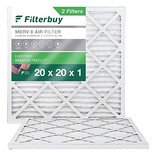 Filterbuy 20x20x1 Air Filter MERV 8 Dust Defense