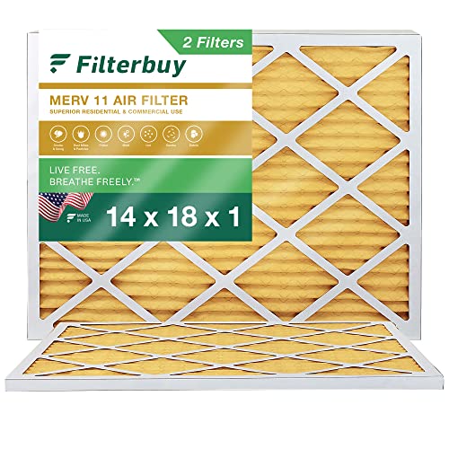 Filterbuy Air Filter MERV 11 Allergen Defense (2-Pack)