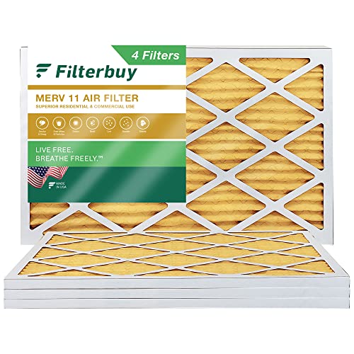 Filterbuy MERV 11 Allergen Defense Air Filters (4-Pack)